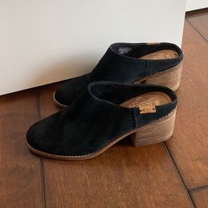 Suede Mules